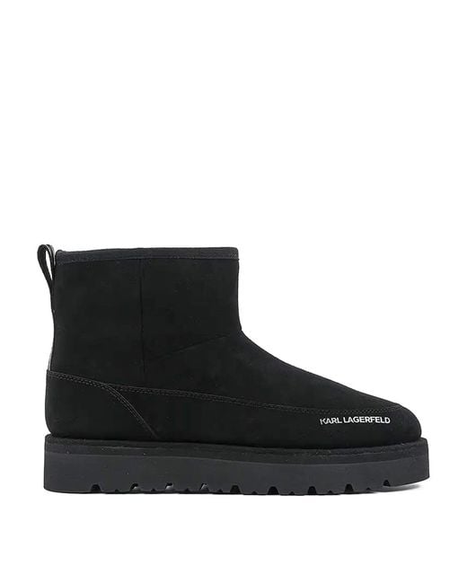 Karl Lagerfeld Black Thermo Mns Mid Pull On Boot for men
