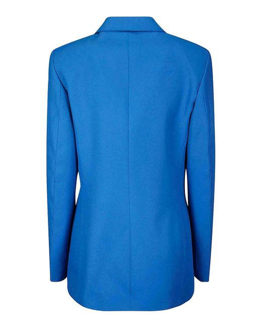 Victoria Beckham Blue Casual Jacket