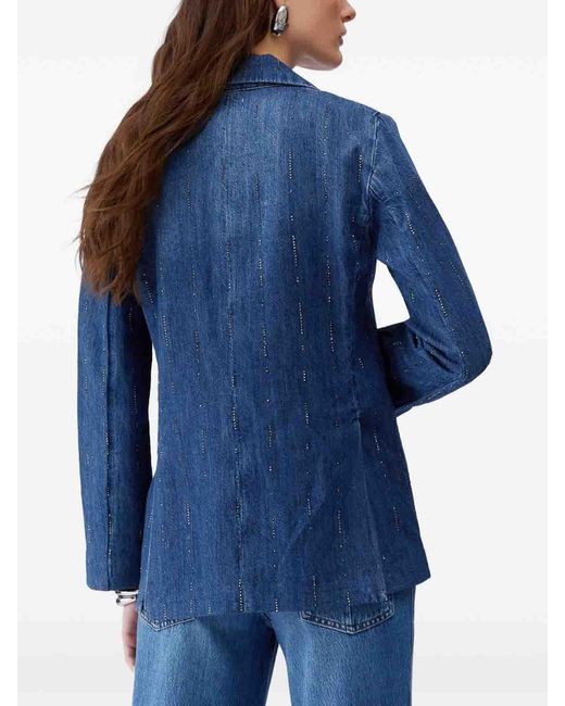 Liu Jo Blue Denim Blazer Embellished