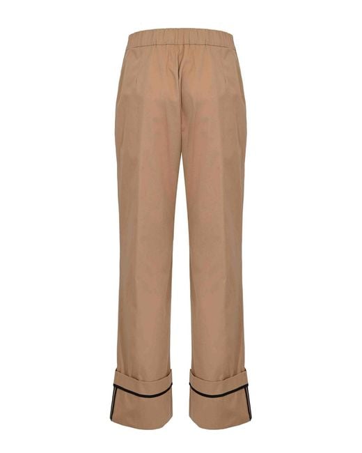 Herno Natural Drop-Proof Cotton Gabardine Trousers