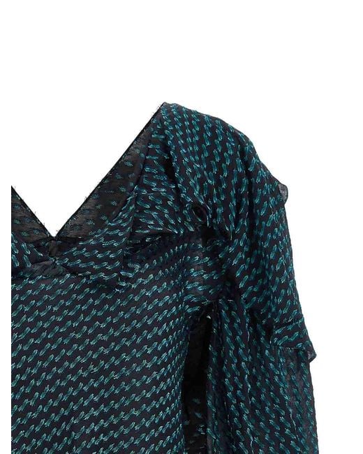 Kiko Kostadinov Blue Plexus Blouse