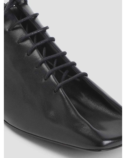 Lemaire Black Souris Flat Classic Derbies