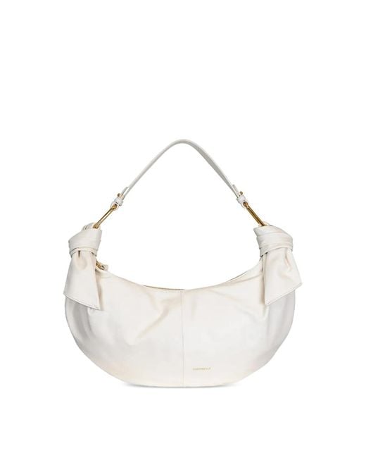 Coccinelle White Handbag Puffy Pearl Pearl