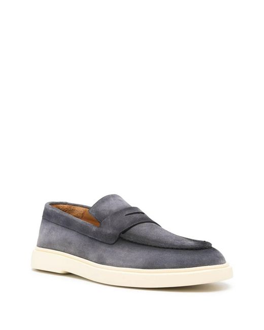 Officine Creative Gray Suede Loafers for men