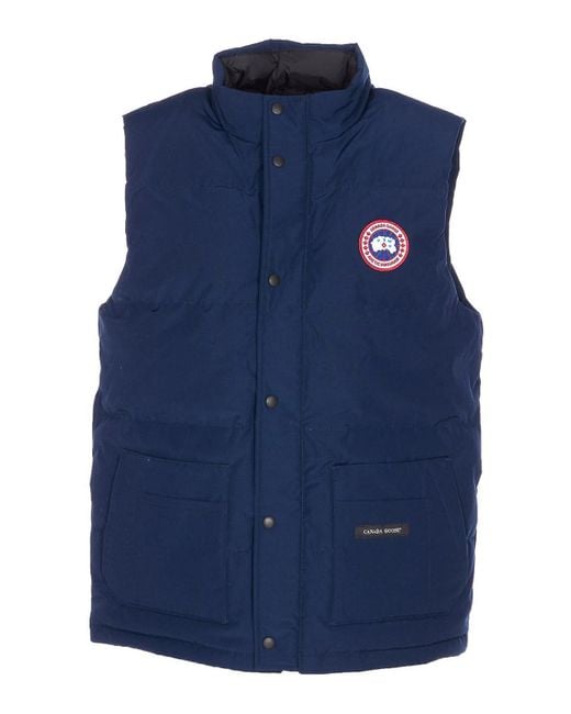 Canada Goose Men's Blue Freestyle Crew Vest