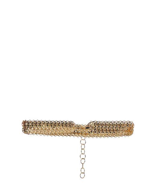 Rabanne Natural Adjustable Disc Metal Belt