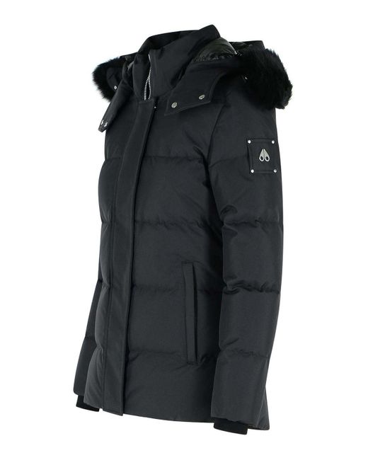 Moose Knuckles Black Cloud 3Q Nylon Down Jacket