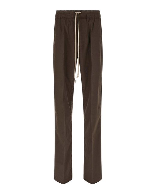 Rick Owens Brown Dietrich Drawstring Pants for men