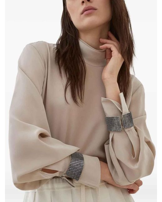 Brunello Cucinelli White Blouse