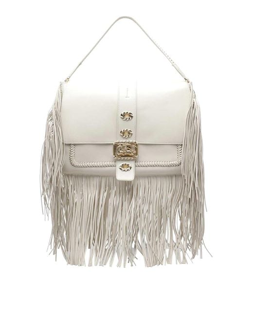 Burberry White Rider Crossbody Bag