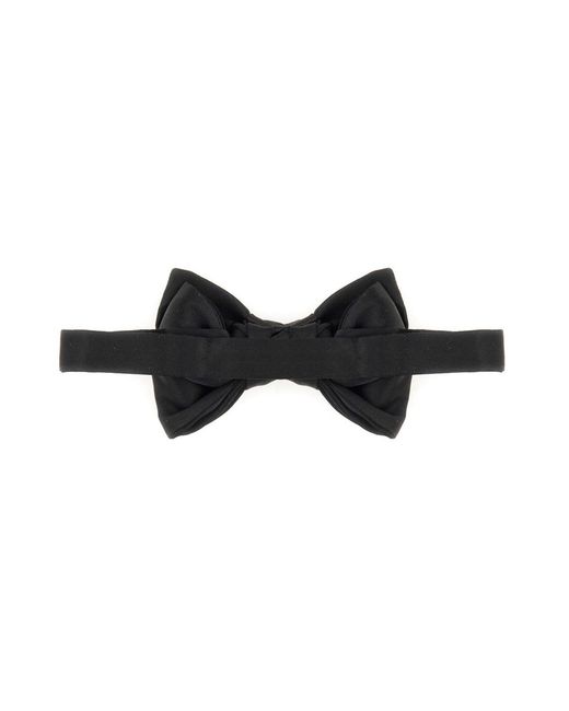 Tom Ford Black Satin Bow Tie for men