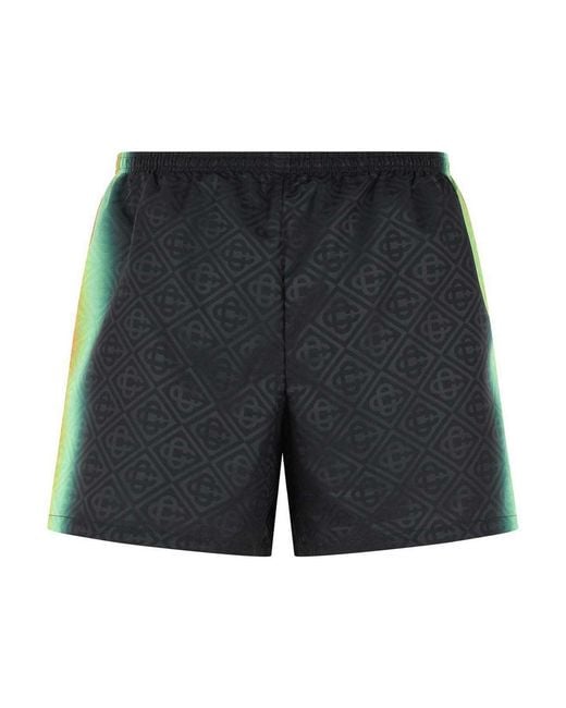 Casablanca Blue Polyester Swimsuit for men