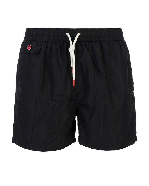 Kiton Black Swimsuit for men