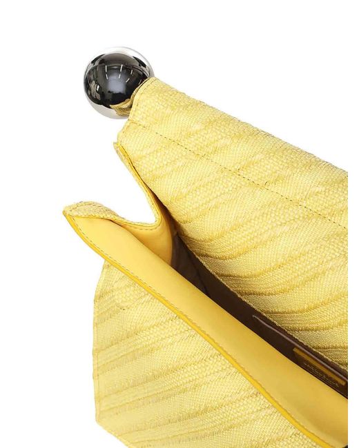 Jacquemus Yellow Rond Carr Clutch