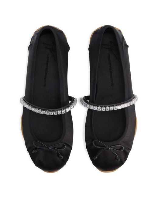 Giuseppe Zanotti White Satin Ballets