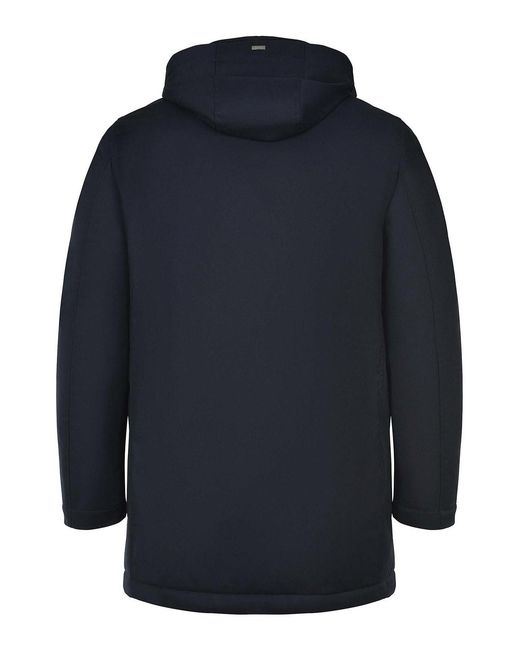 Herno Blue Down Jacket Made Of Technical Fabric for men