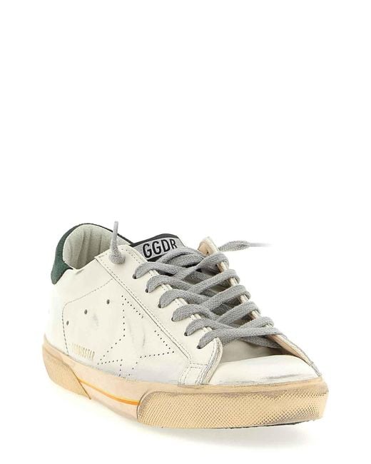 Golden Goose Deluxe Brand Green Superstar Sneakers for men
