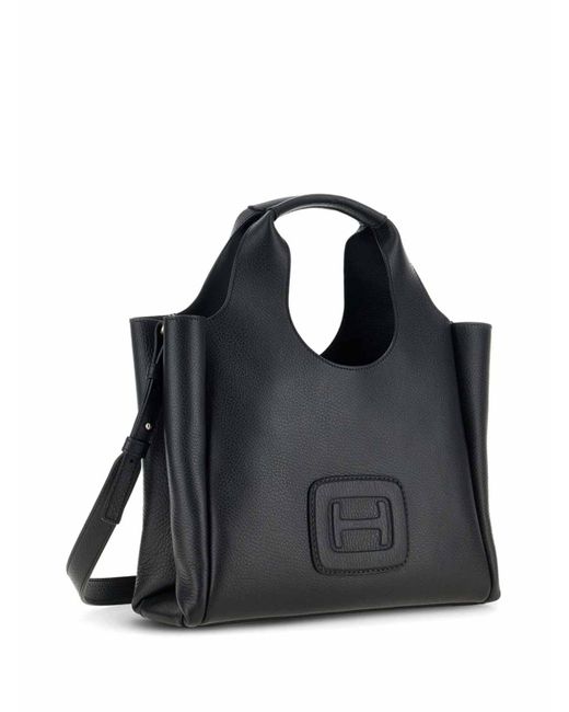 Hogan Black H-bag Logo Bag