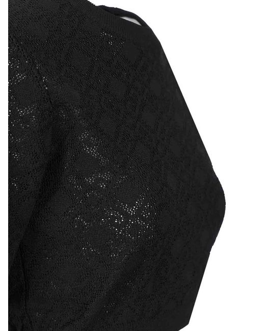 Givenchy Black Crop Sweater