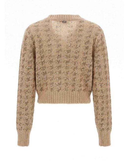Twinset Natural Round Neck Sweater