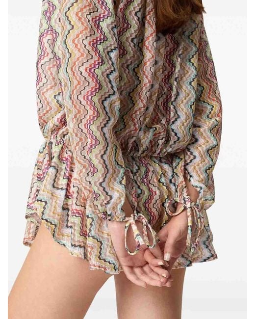 Missoni Natural Short Cover Up