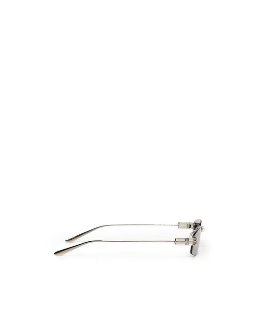 Balenciaga White Gossip D-Frame Sunglasses