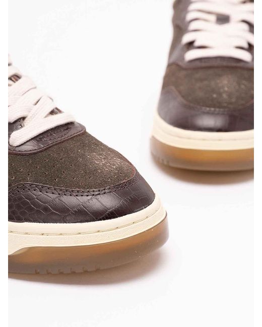 Autry Brown 'Medalist' Low Sneakers