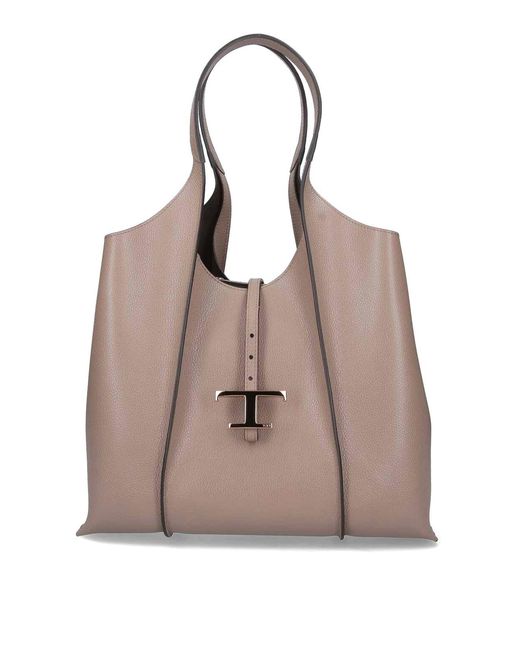Tod's Natural Large Tote Bag