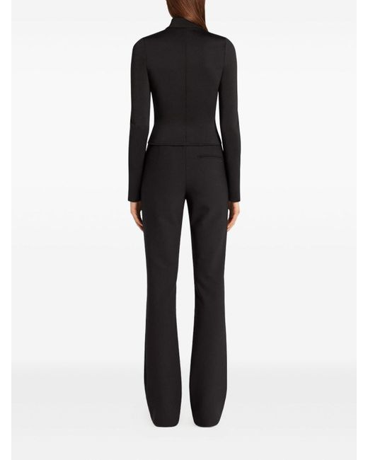 Courreges Black Crop Jacket With Zip