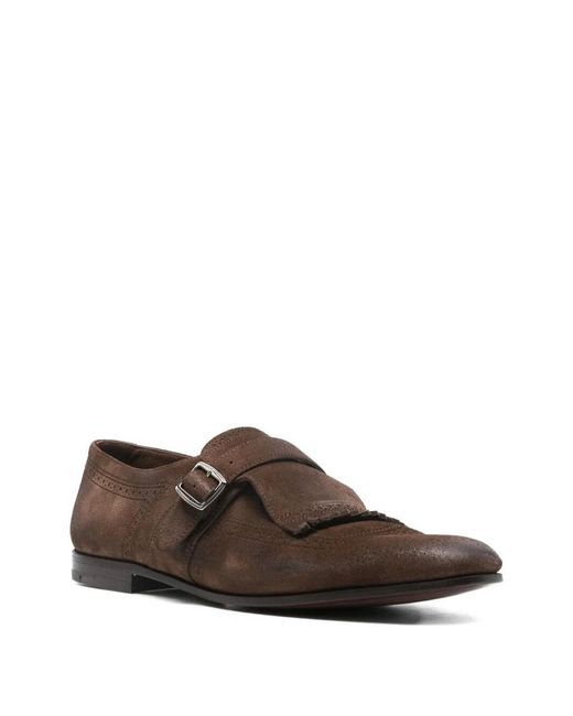 Church's Brown Oxford Shoes With Buckle for men
