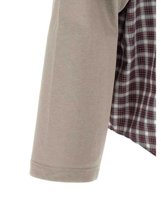 Balenciaga White Wrong Sleeve Shirt for men