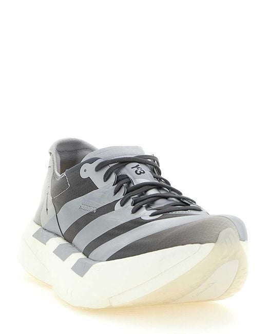 Y-3 Gray Adios Pro 4' Sneakers for men