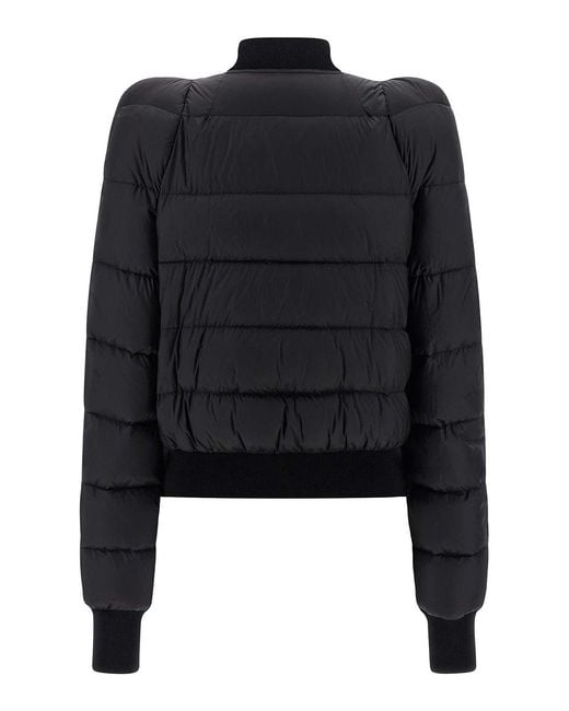 Rick Owens Black Duvet Flight Bomber Jacket