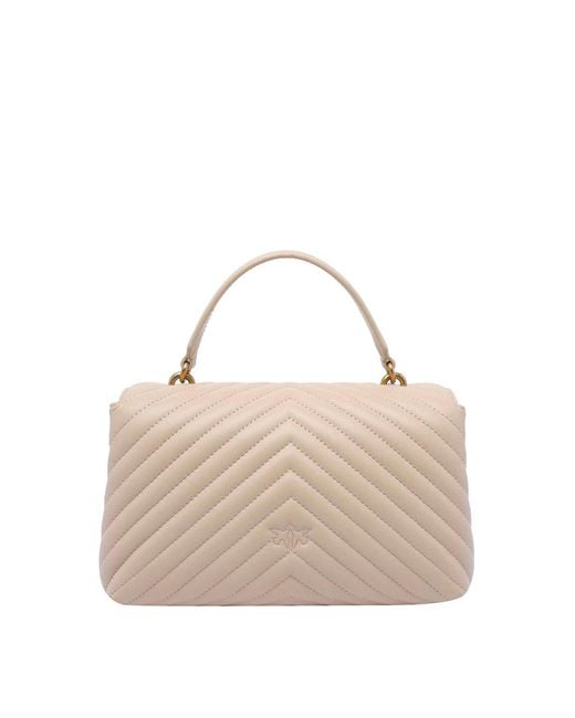 Pinko Natural Classic Love Lady Puffer Handbag