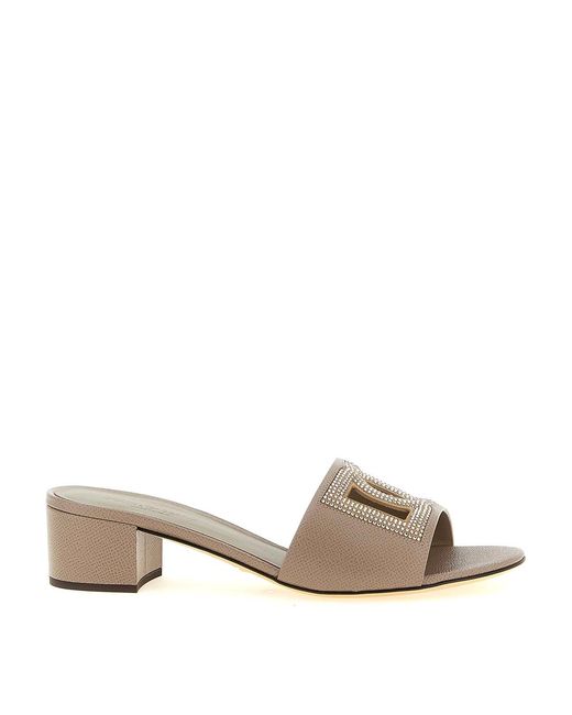 Dolce & Gabbana Natural Mules