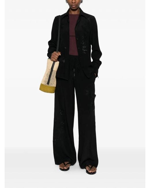 Ermanno Scervino Black Pants