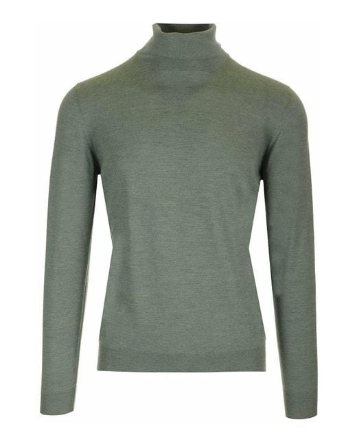 Mauro Ottaviani Green Wool Turtleneck Wish for men