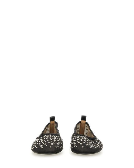Tory Burch Black Ballerinas