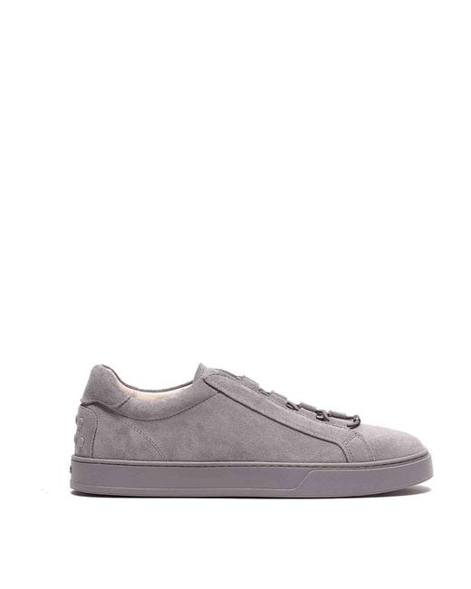 Tod's Gray Suede Sneakers for men