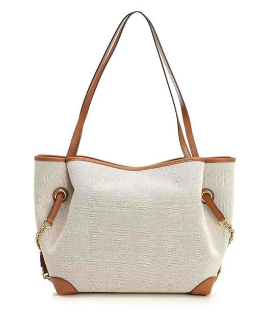 Chloé White Chlo Clover Canvas Bag