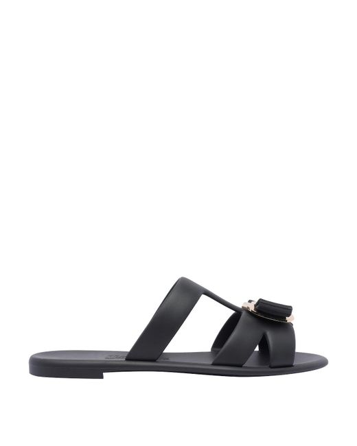 Ferragamo Black Flip Flops