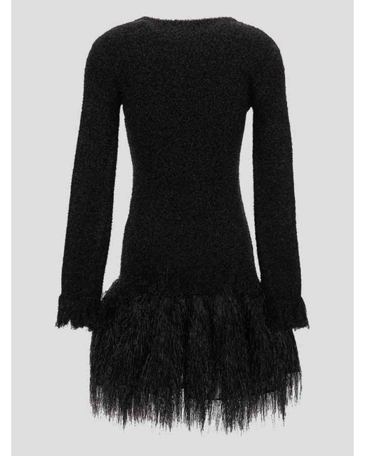 Rabanne Black Fringed Dress