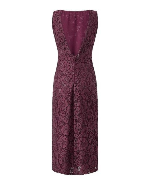 Pinko Purple Drupa Lace Dress