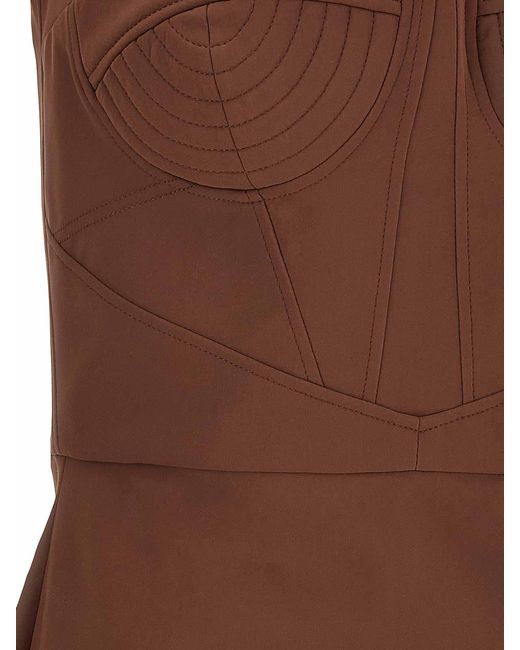 Nensi Dojaka Brown Maddie Dress