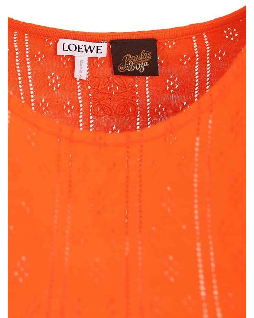 Loewe Orange Tank Top Dress