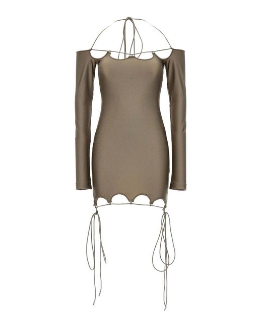 The Attico Natural 'Lyna' Dress