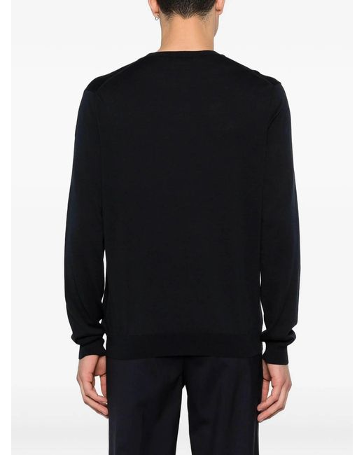 Zanone Black Sweater for men