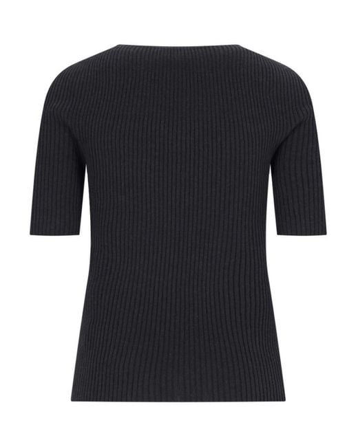 Courreges Black Crewneck