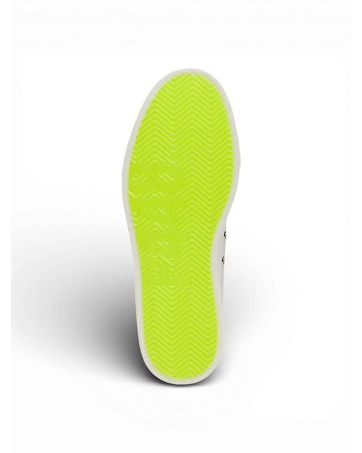 P448 White Sneakers Coral-Fluo for men