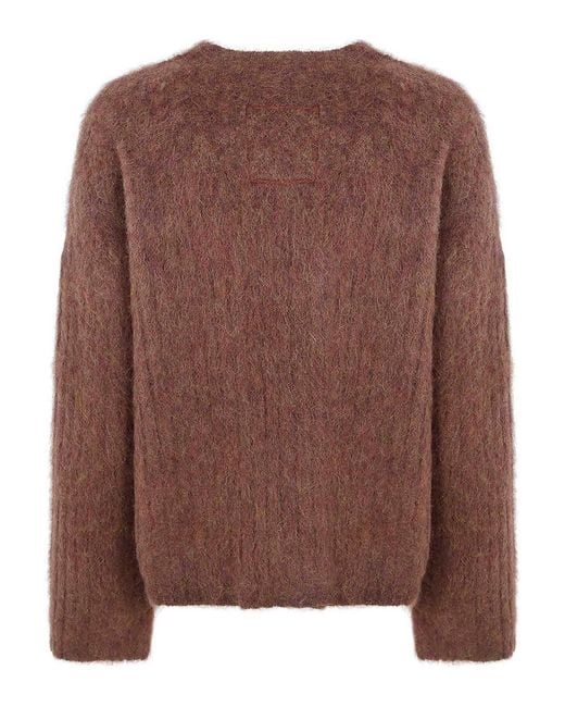 Uma Wang Brown Crew Neck Top